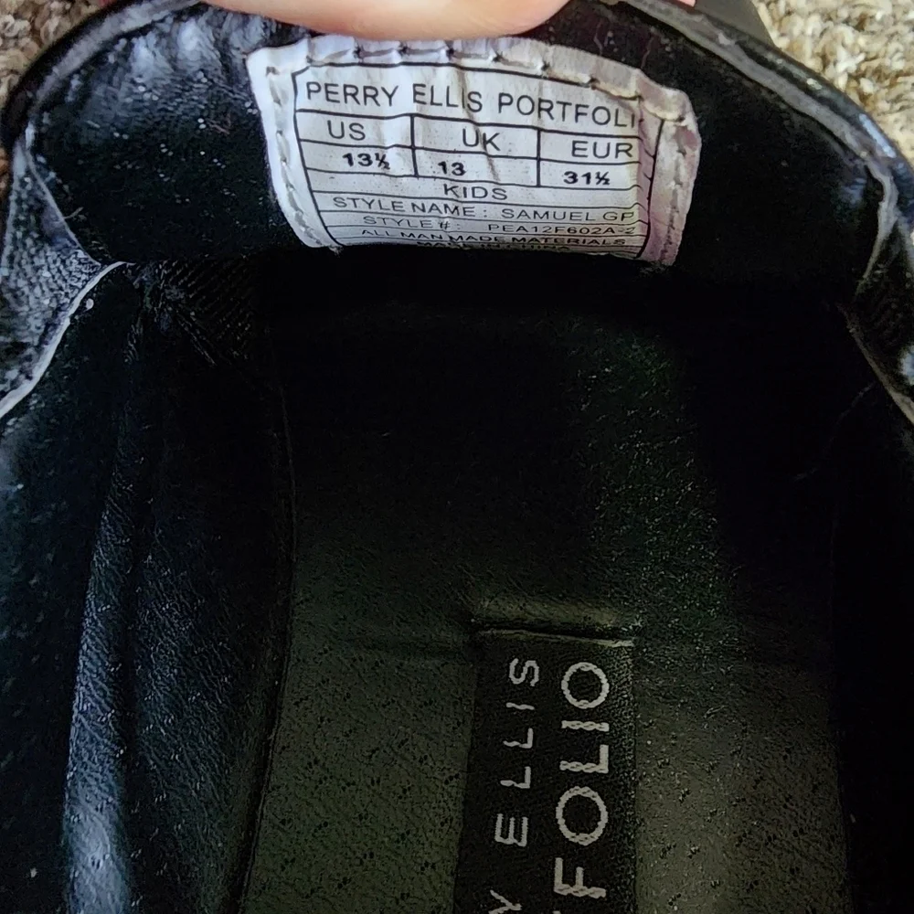 Perry Ellis Slip-on Dress Black Loafer - 13.5